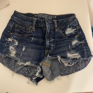american eagle denim shorts
